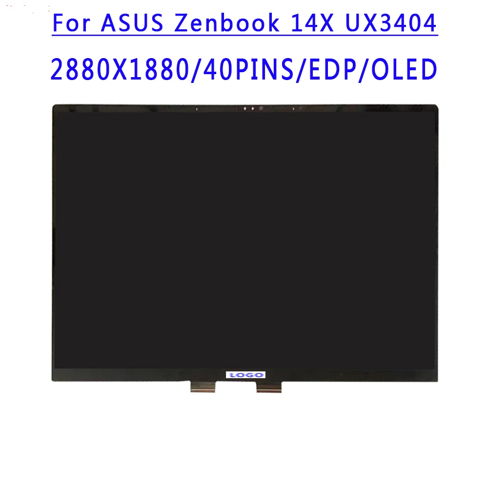 

14.5 inch 2880X1800 IPS 40pins EDP OLED Touch Assembly For ASUS Zenbook 14X UX3404 LCD Touch Screen OLED Assembly Matrix Panel