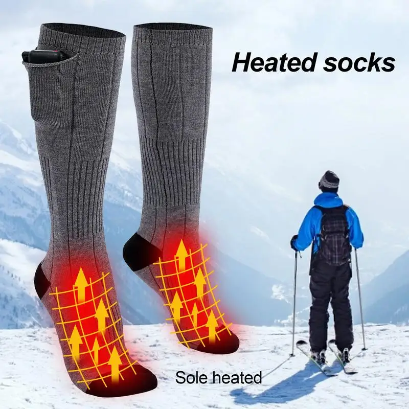 USB Electric Heated Socks Unisex 2000mAh Battery Powered 3 Temperature Settings Comfortable Thermo-socks For Skiing Hunting
USB Electric Heated Socks Unisex 2000mAh Battery Powered 3 Temperature Settings Comfortable Thermo-socks For Skiing Hunting
