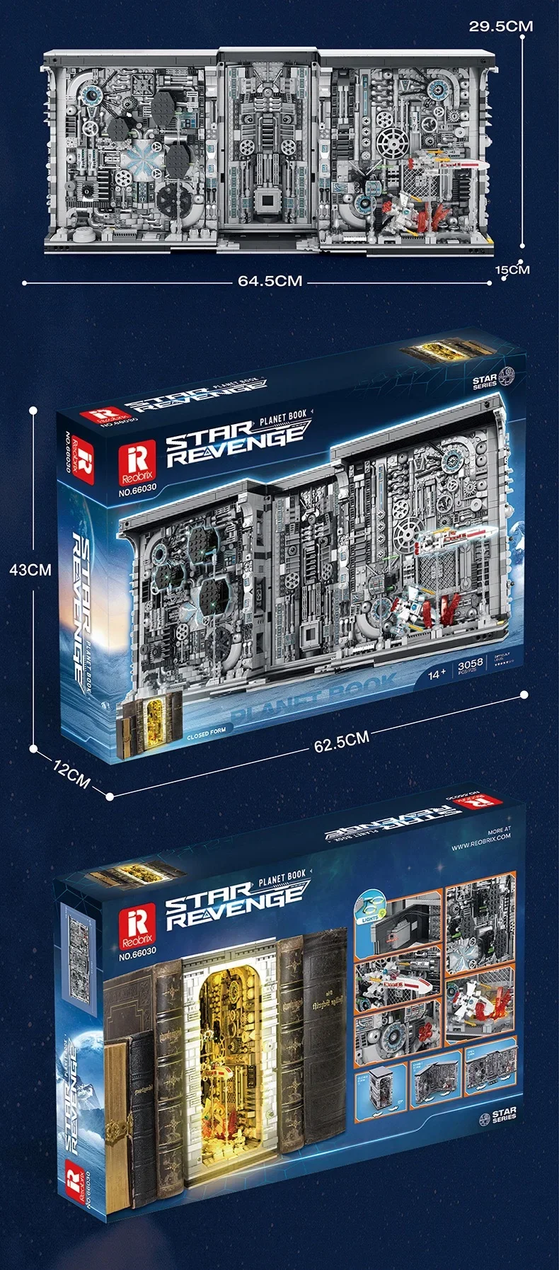 3058PCS Planet Space Station Bookend House Building Blocks Star Aerospace View Bookstore Model Bricks Toy For Children Gift 3058PCS Planet Space Station Bookend House Building Blocks Star Aerospace View Bookstore Model Bricks Toy For Children Gift