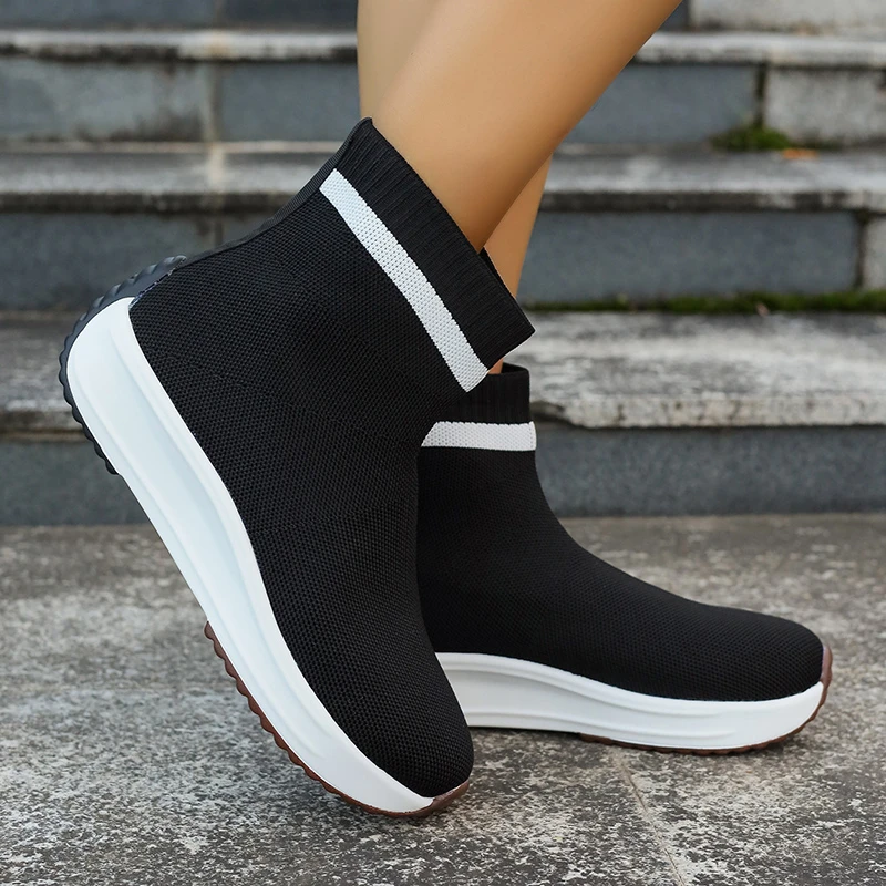 New Flats Women Chelsea Boots Sock Ankle Platform Shoes Casual Winter Knitting Running Sports 2023 Ankle Walking Lady Zapatillas
New Flats Women Chelsea Boots Sock Ankle Platform Shoes Casual Winter Knitting Running Sports 2023 Ankle Walking Lady Zapatillas