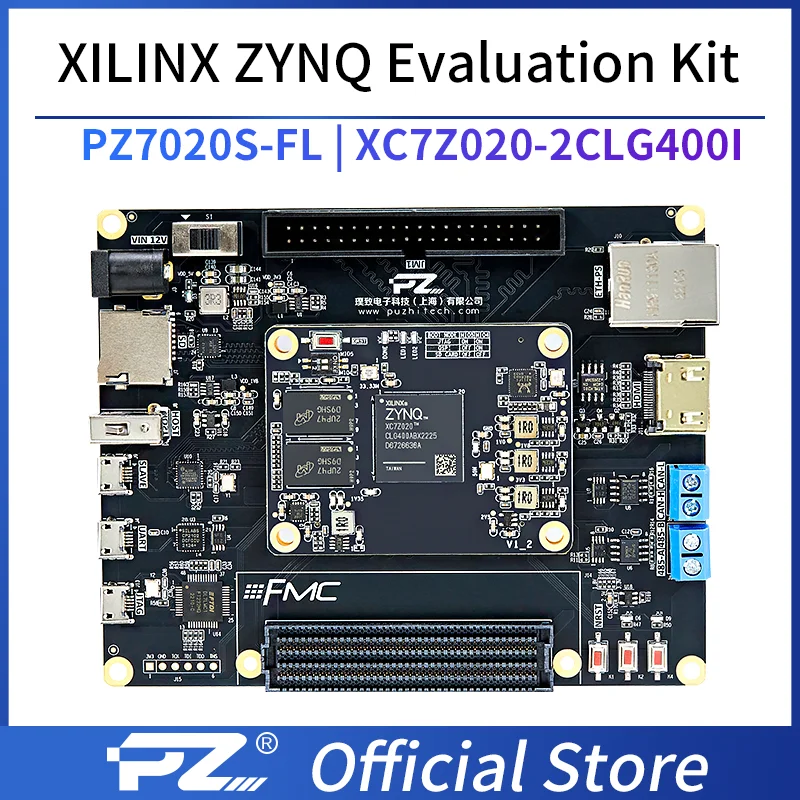 

Puzhi 7020 Evaluation Kit Xilinx Zynq-7000 SoC XC7Z020 FPGA Core Board Industrial Grade System FMC LPC ZYNQ 7000