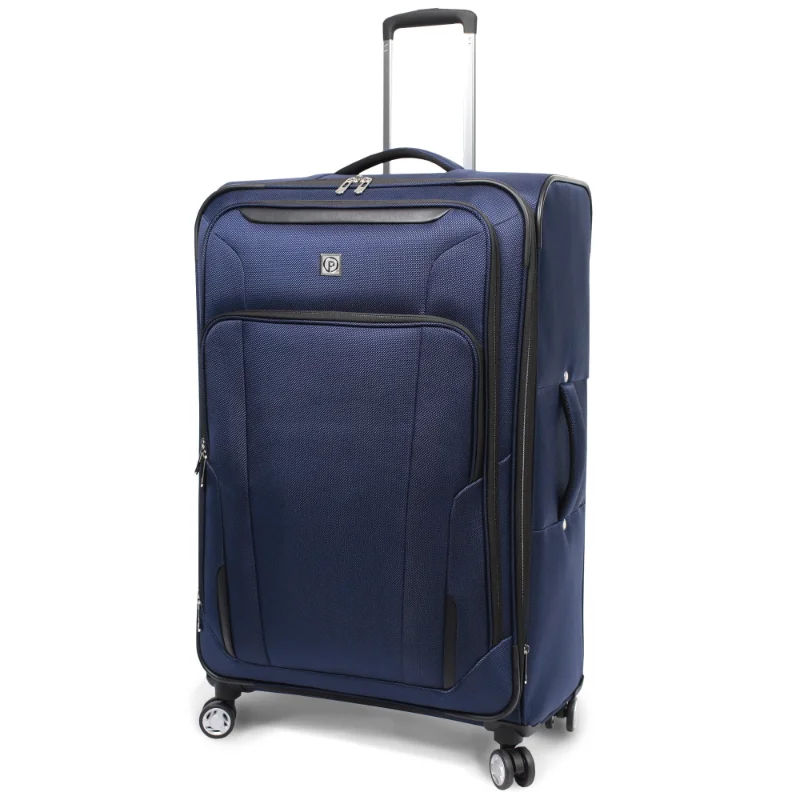 

Protege Ashfield 29" Checked 8-Wheel Spinner Luggage Navy luggage suitcase clothes organizer