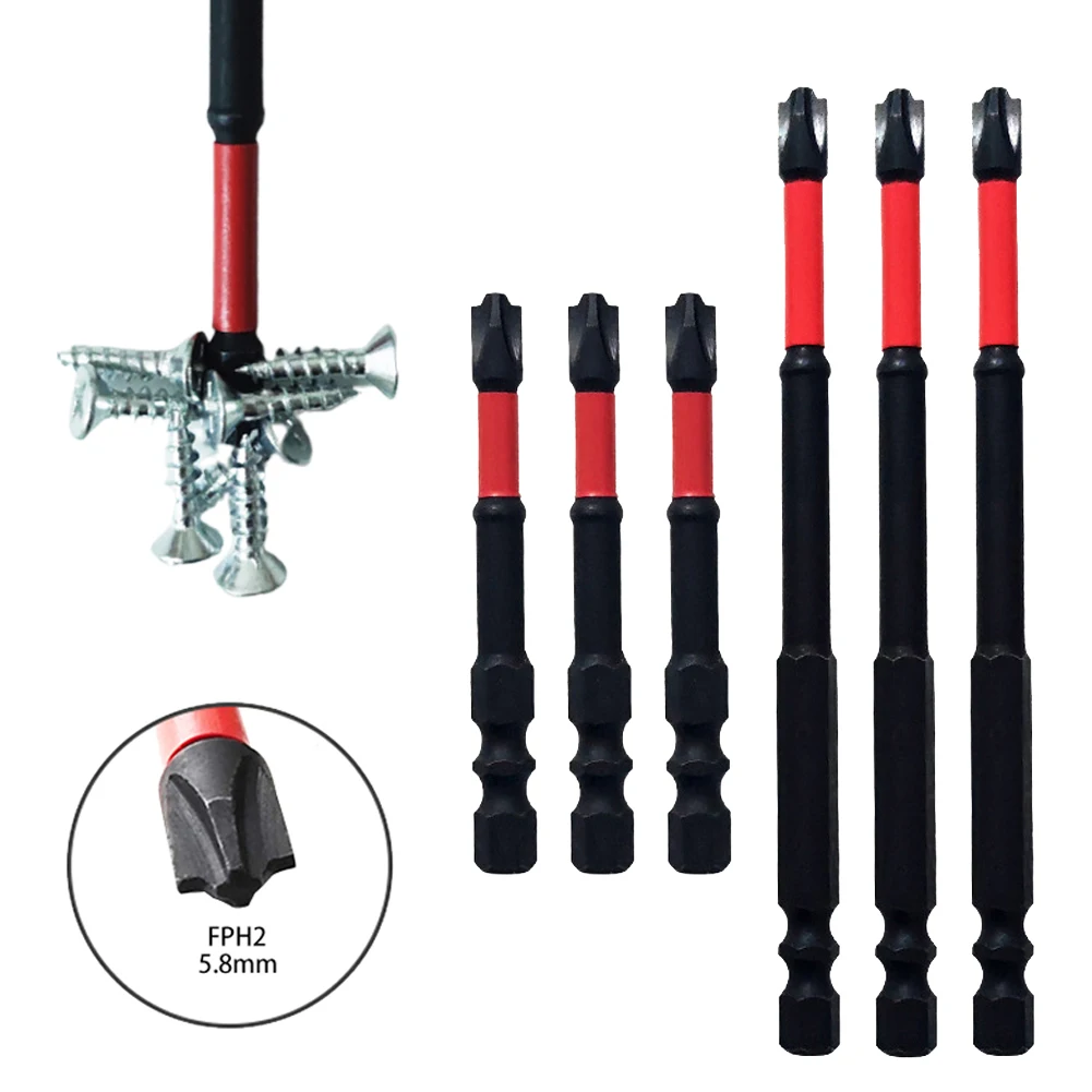 Electrician Special Screwdriver Bit Slotted Cross Magnetic Batch Head Antislip FPH2 Nutdriver For Socket Switch Panel 65mm 110mm
Electrician Special Screwdriver Bit Slotted Cross Magnetic Batch Head Antislip FPH2 Nutdriver For Socket Switch Panel 65mm 110mm