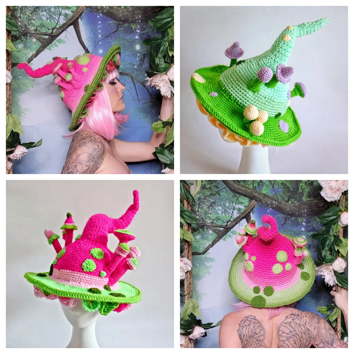 Halloween Knitted Exquisite Fairy Hat with Mushroom Decor Wizard Hat Men Women Party Headgear Cosplay Hat Festivals Party Props
Halloween Knitted Exquisite Fairy Hat with Mushroom Decor Wizard Hat Men Women Party Headgear Cosplay Hat Festivals Party Props