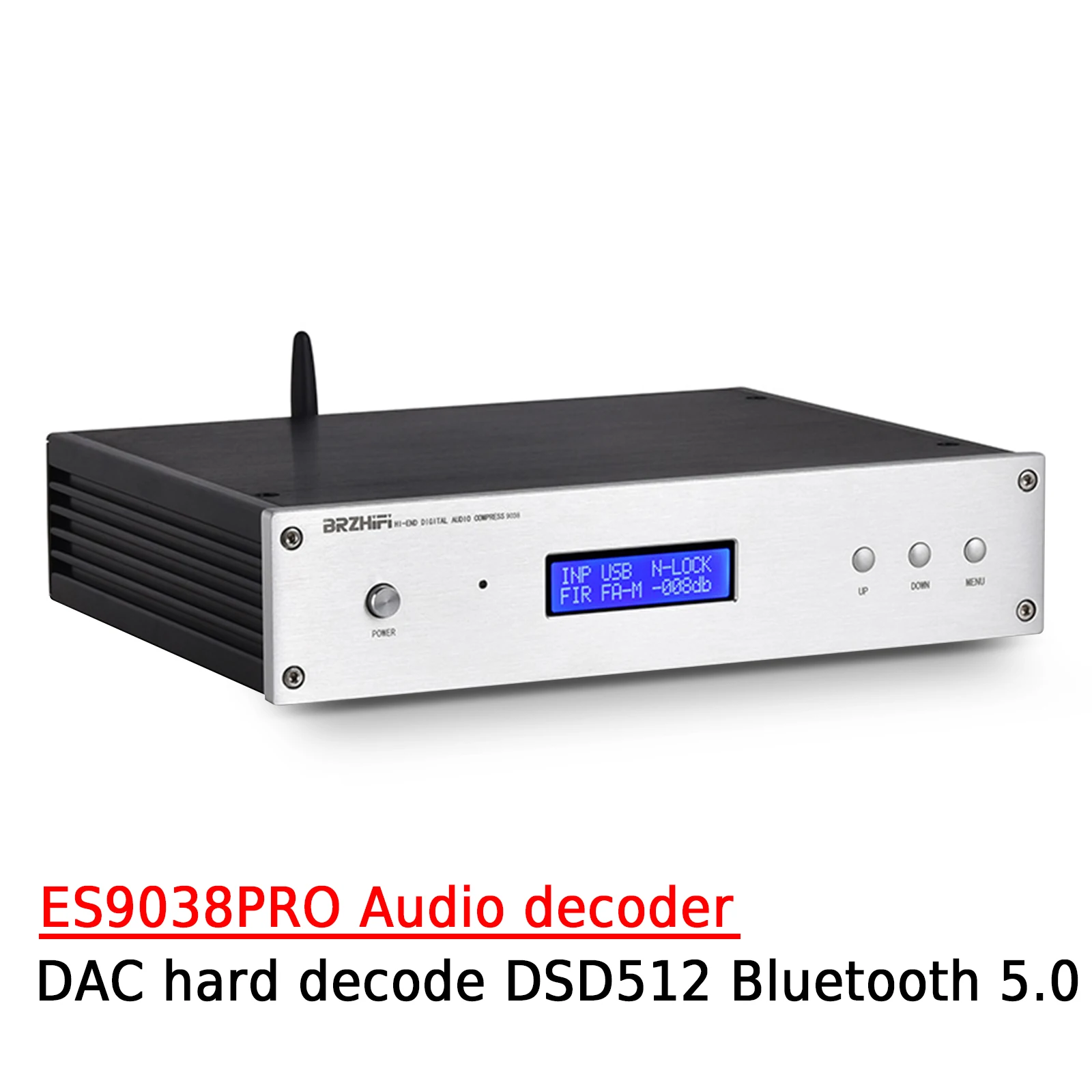 

BREEZE HIFI DC200 ES9038PRO Audio Decoder DAC Fever HIFI Hard Decoding DSD512 HD Bluetooth 5.0 Home Decoder