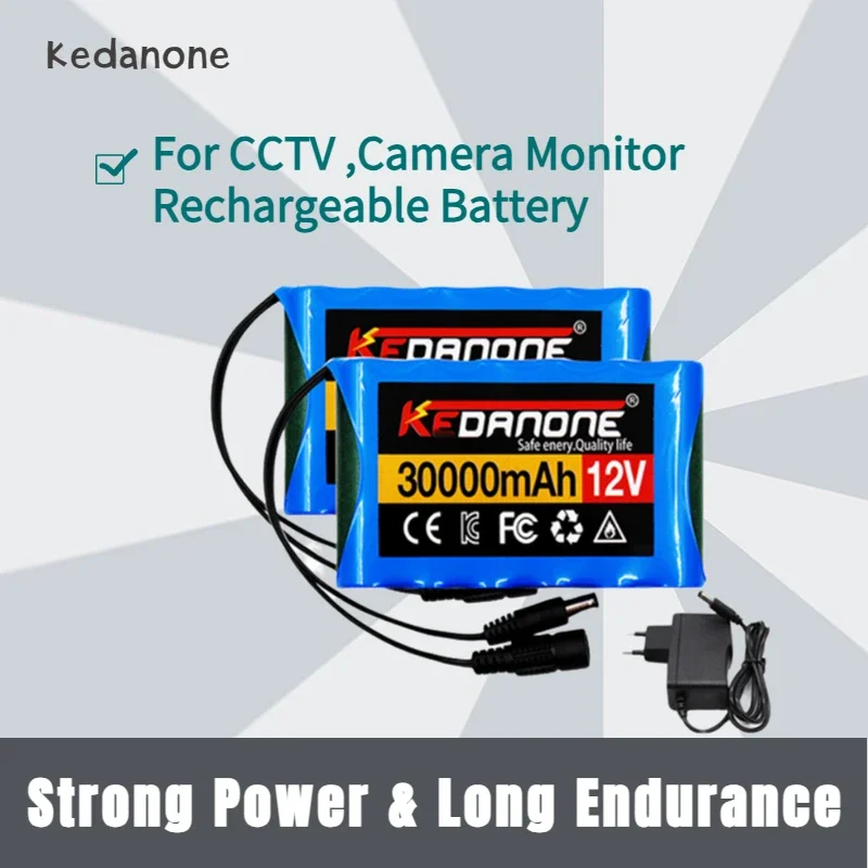New 18650 3S2P 12V 30000mAh Rechargeable Battery Lithium Pack DC 12.6V 30Ah for CCTV Camera Monitor with Charger
New 18650 3S2P 12V 30000mAh Rechargeable Battery Lithium Pack DC 12.6V 30Ah for CCTV Camera Monitor with Charger