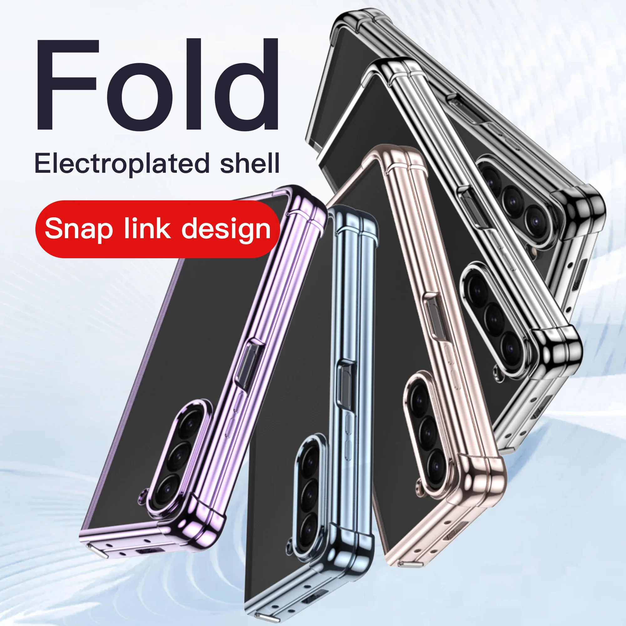 Подходит для Samsung ZFold5 мобильный телефон Прозрачный чехол с металлическим покрытием защита от падения
Подходит для Samsung ZFold5 мобильный телефон Прозрачный чехол с металлическим покрытием защита от падения