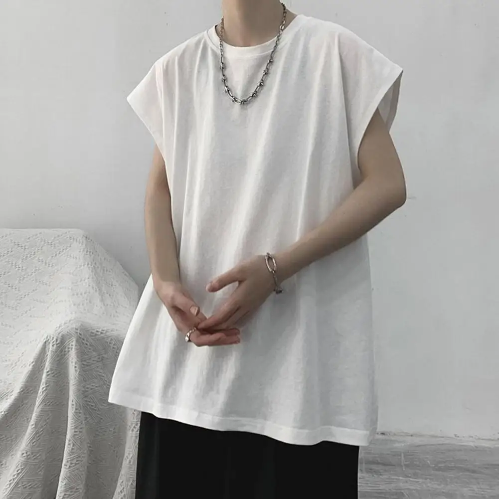 Loose Men Top Men's O Neck Tank Top For Summer Sports Breathable Solid Color Plus Size T-shirt Mid Length Soft Pullover Men
Loose Men Top Men's O Neck Tank Top For Summer Sports Breathable Solid Color Plus Size T-shirt Mid Length Soft Pullover Men
