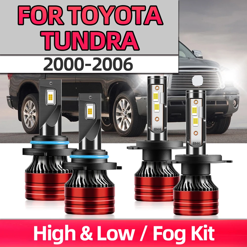TEENRAM 4PCS Beight Car Led Headlights 9003/H4 High/Low Beam All-in-one 9006 Fog Lamp For TOYOTA Tundra 2000 2001 2002-2006
TEENRAM 4PCS Beight Car Led Headlights 9003/H4 High/Low Beam All-in-one 9006 Fog Lamp For TOYOTA Tundra 2000 2001 2002-2006