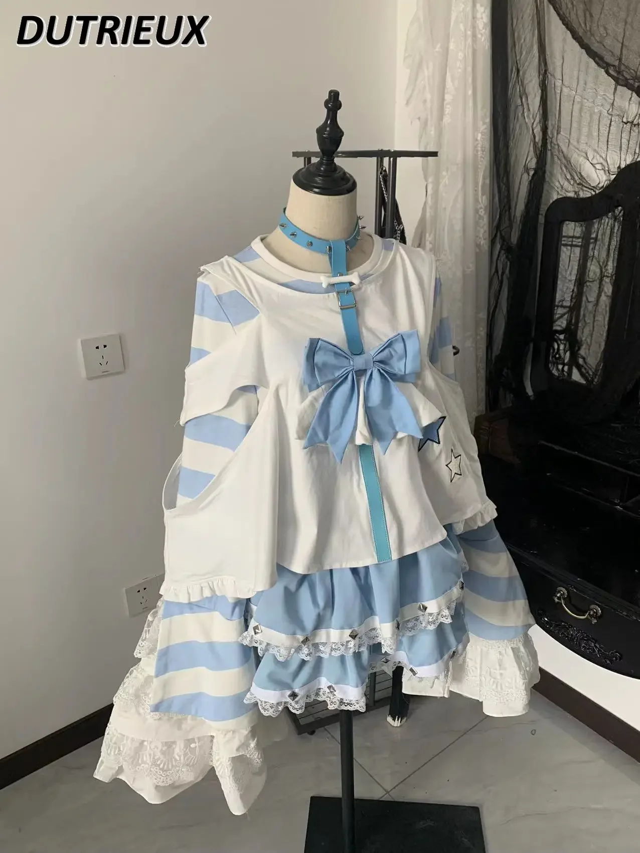 Round Neck Long Sleeve Colorblock Pullover Loose Stitching Clothes Tops and Skirt Kawaii Cute Y2k Two Pieces Sets Women Outifits
Round Neck Long Sleeve Colorblock Pullover Loose Stitching Clothes Tops and Skirt Kawaii Cute Y2k Two Pieces Sets Women Outifits