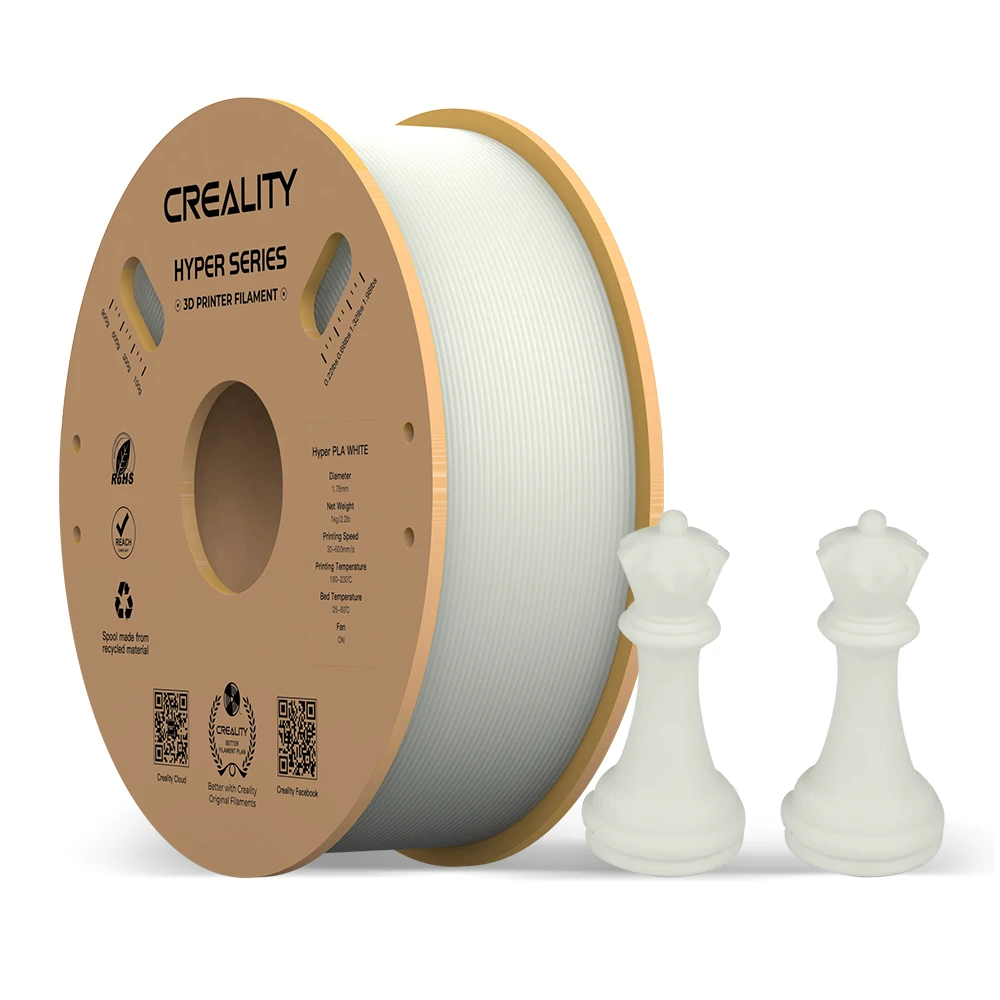 

CREALITY Hyper Series PLA Filament 1.75mm 1KG Better Fluidity Faster Cooling High Precision For CR-10 Ender-3 K1 3D FDM Printer