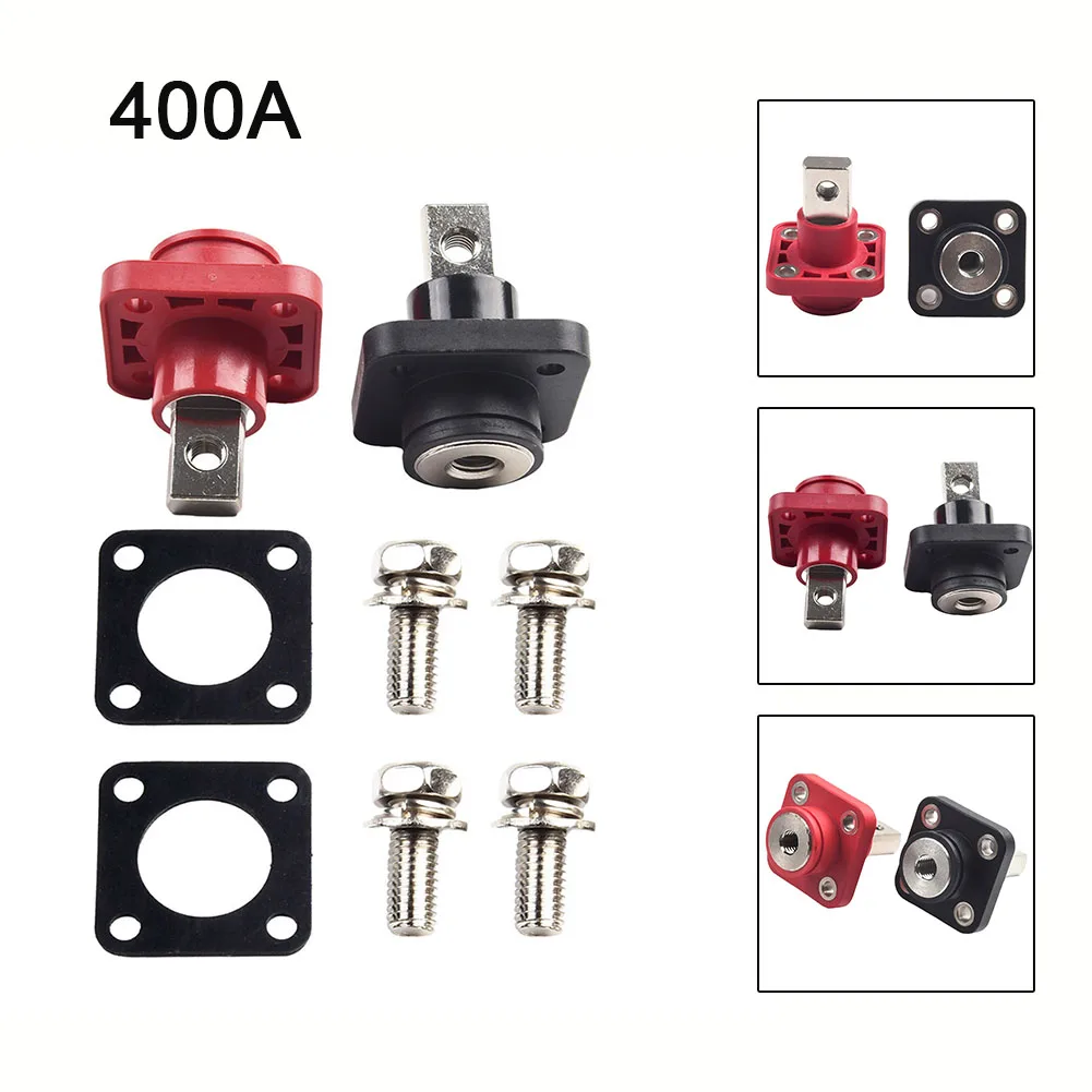 2pcs 400A/500A All-Copper Lithium Battery Energy Storage Terminal Battery Connector Through-wall High Current Battery Connector
2pcs 400A/500A All-Copper Lithium Battery Energy Storage Terminal Battery Connector Through-wall High Current Battery Connector