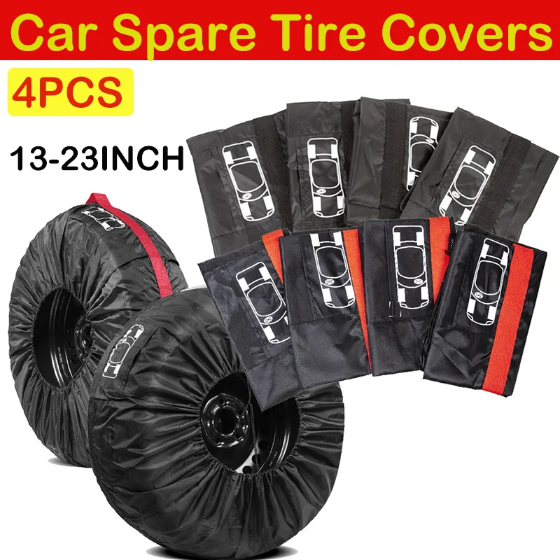 4Pcs/Lot Tire Cover Case Car Spare Tire Cover Storage Bags For Car Wheel Accessories Portable Wheel Bags Waterproof Dust-Proof
4Pcs/Lot Tire Cover Case Car Spare Tire Cover Storage Bags For Car Wheel Accessories Portable Wheel Bags Waterproof Dust-Proof