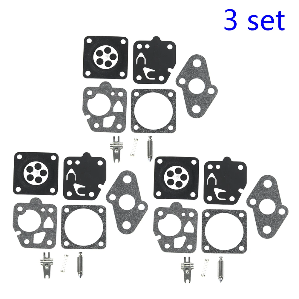 3 Set 24pcs Carburetor Gasket Diaphragm Rebuild Kit For TD24 TD25 TD33 TD40 TD48 TG24 TG25 TG33 Series Carb Blower Trimmer
3 Set 24pcs Carburetor Gasket Diaphragm Rebuild Kit For TD24 TD25 TD33 TD40 TD48 TG24 TG25 TG33 Series Carb Blower Trimmer