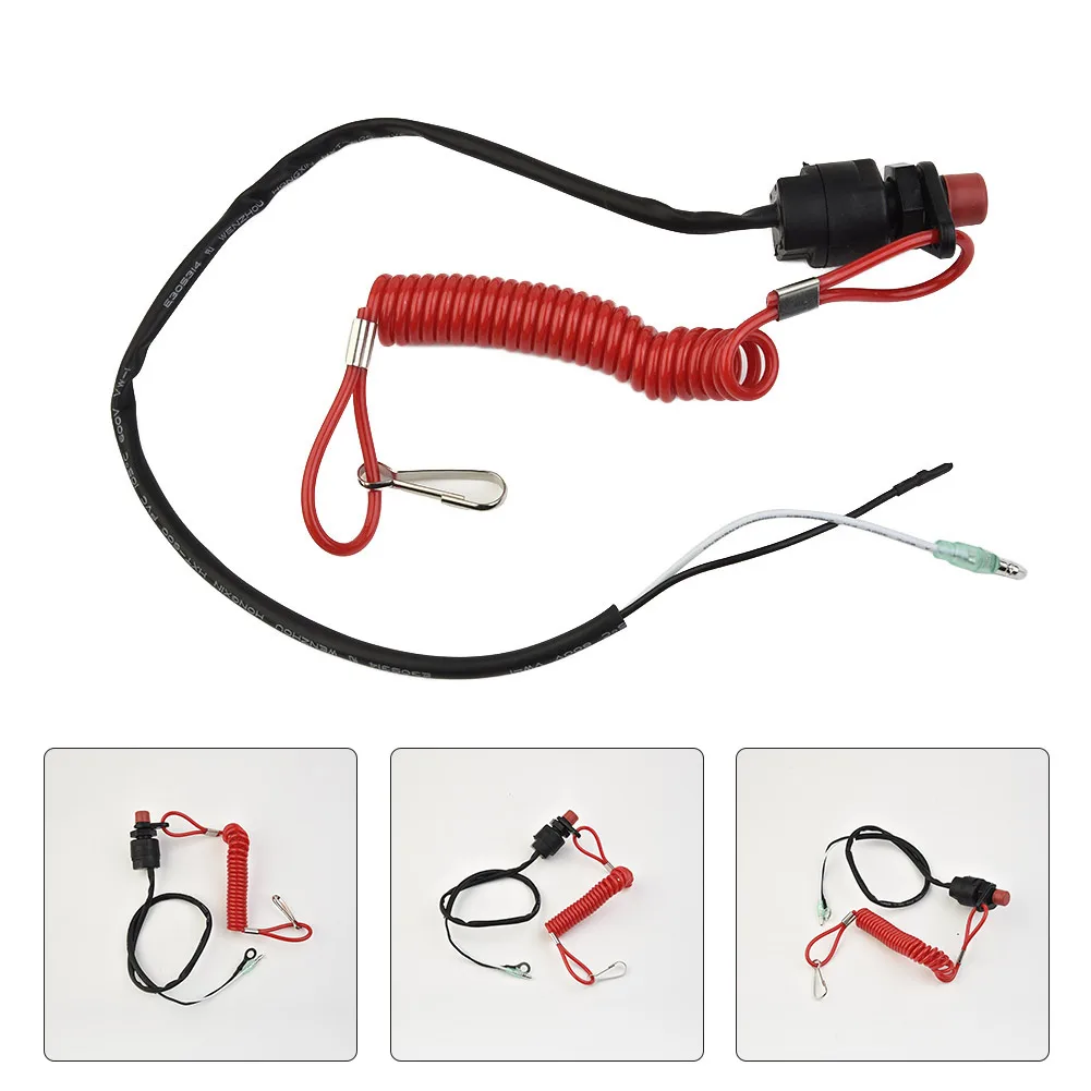 Outboard Cut Off Boat Motor Kill Stop Switch W/Safety Tether Lanyard Black Wire Is Direct To Earth On The Outboard Kill Stop Swi
Outboard Cut Off Boat Motor Kill Stop Switch W/Safety Tether Lanyard Black Wire Is Direct To Earth On The Outboard Kill Stop Swi