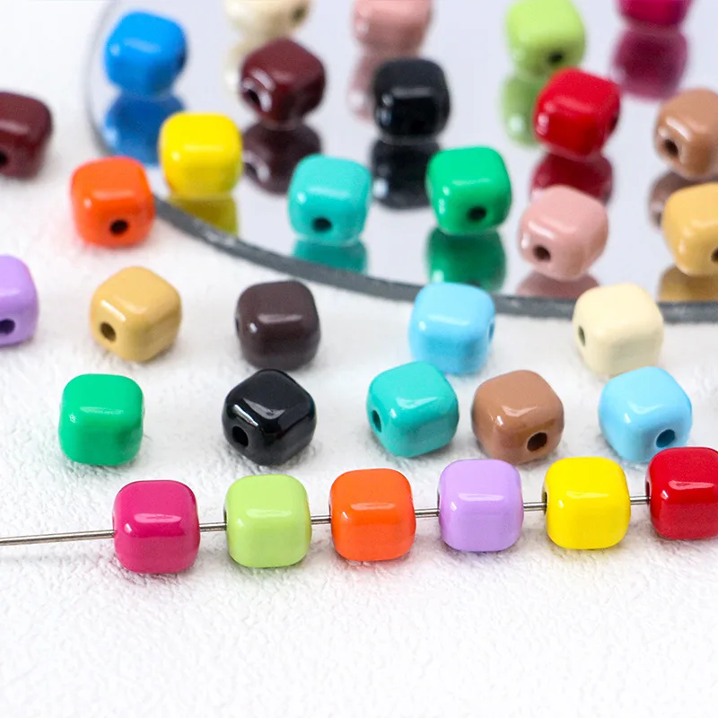 10pcs Cube Loose Beads Macaron Colorful Pendant Beads Handmade Necklace Earrings Bracelet Connectors Diy Jewelry Making Findings
10pcs Cube Loose Beads Macaron Colorful Pendant Beads Handmade Necklace Earrings Bracelet Connectors Diy Jewelry Making Findings