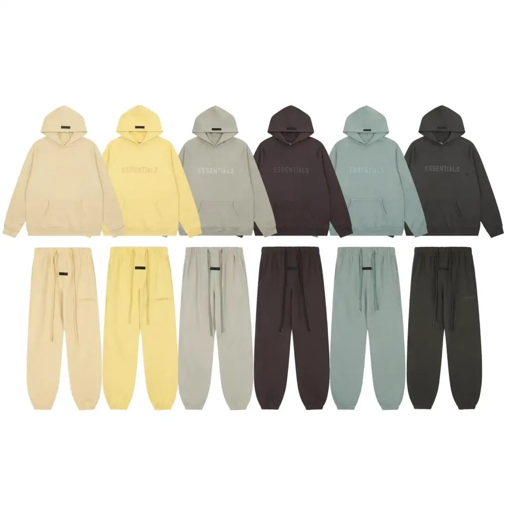 2024fw Essentials New Colorway Rubberized Logo Letter Sweatshirt Suits High Quality Fleece Hoodies Men Women Loose Tracksuit Set
2024fw Essentials New Colorway Rubberized Logo Letter Sweatshirt Suits High Quality Fleece Hoodies Men Women Loose Tracksuit Set