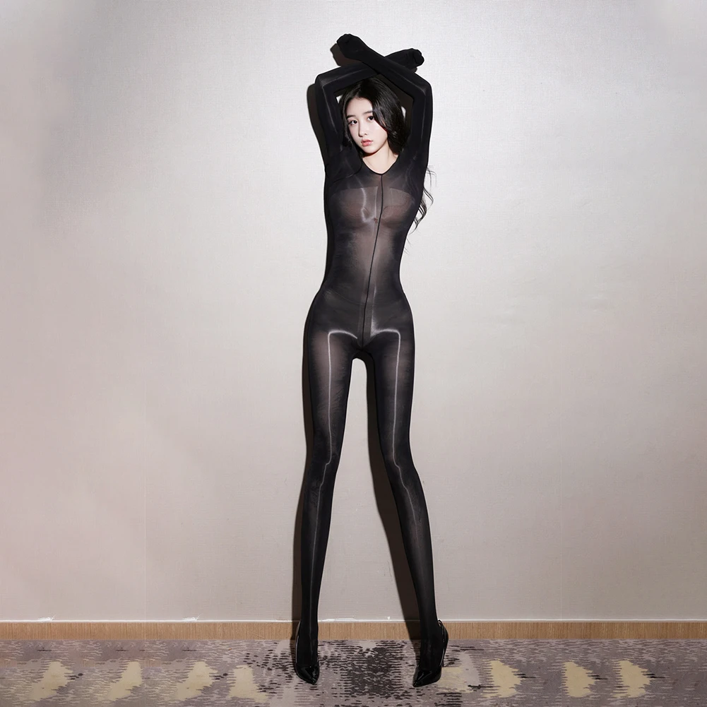 Sexy Women Jumpsuit Oil Shiny Full Bodystocking Transparent Open Crotch Bodysuit Tights Sheath Bodyhose Stretch Erotic Sleepwear
Sexy Women Jumpsuit Oil Shiny Full Bodystocking Transparent Open Crotch Bodysuit Tights Sheath Bodyhose Stretch Erotic Sleepwear