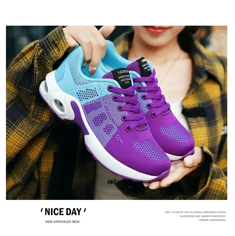 Fall New Running Shoes Women's Air Cushion Shoes Soft Bottom Casual Sneakers Fall New Running Shoes Women's Air Cushion Shoes Soft Bottom Casual Sneakers