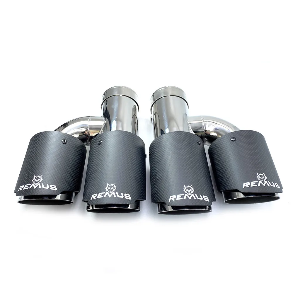 Remus Car Carbon Fiber Matte Muffler Tip H Shape Double Exit Exhaust Pipe Mufflers Nozzle Decoration Universal Stainless Steel
Remus Car Carbon Fiber Matte Muffler Tip H Shape Double Exit Exhaust Pipe Mufflers Nozzle Decoration Universal Stainless Steel