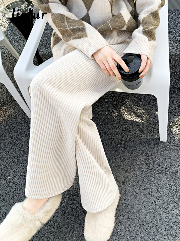 Autumn Soft Chenille Wide-leg Pants High Waist Corduroy Women Trousers Casual Straight Long Black Beige Pants S-XXL
Autumn Soft Chenille Wide-leg Pants High Waist Corduroy Women Trousers Casual Straight Long Black Beige Pants S-XXL