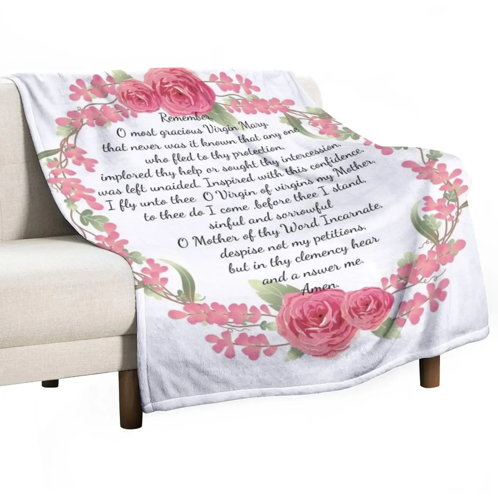 Memorare Throw Blanket funny gift Luxury Blankets 
Memorare Throw Blanket funny gift Luxury Blankets