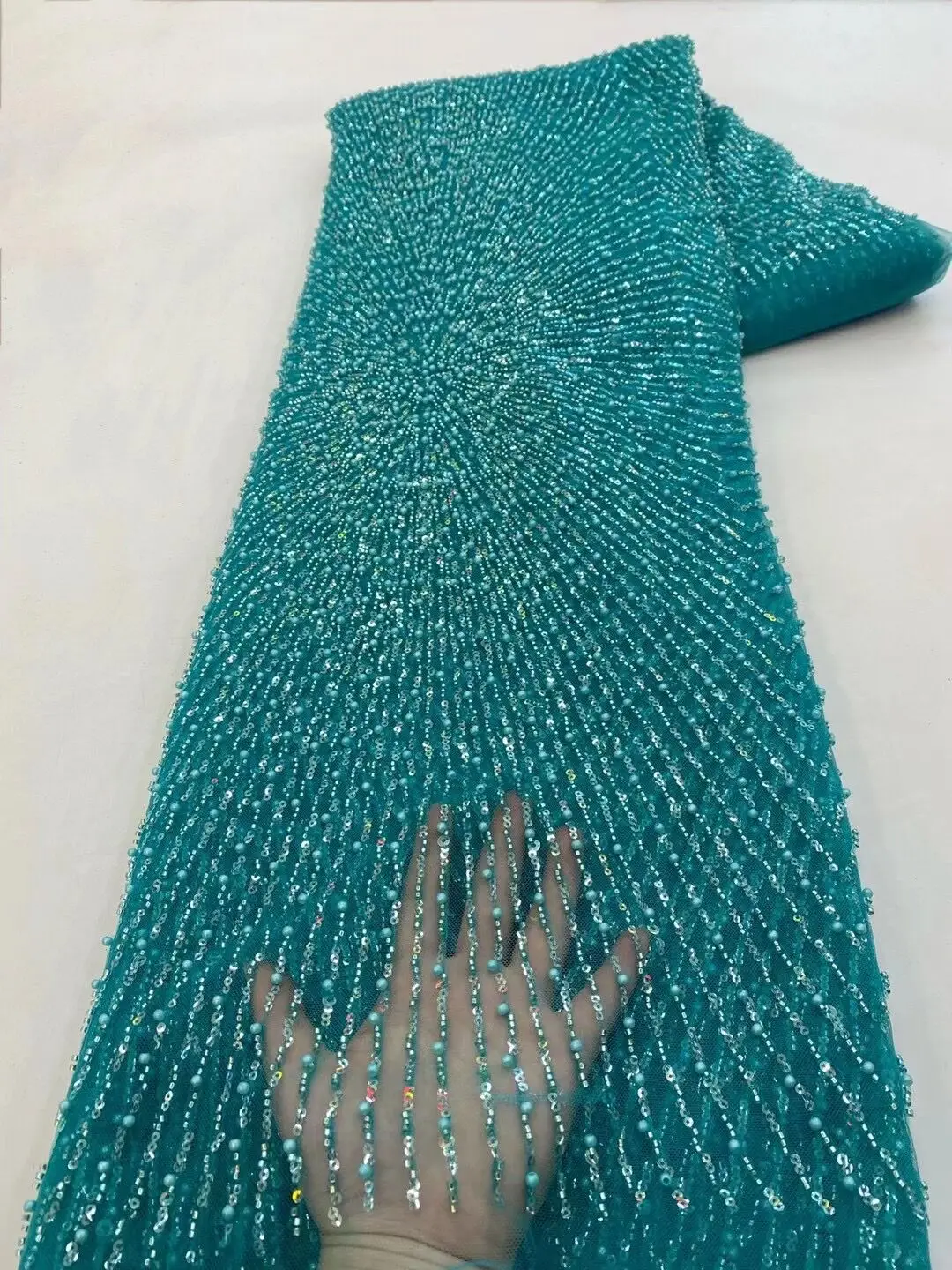 African Sequins Lace Fabric J-2308022 Handmade Beaded Lace Fabric Embroidery French Lace Fabrics For Wedding Evening Party Dress
African Sequins Lace Fabric J-2308022 Handmade Beaded Lace Fabric Embroidery French Lace Fabrics For Wedding Evening Party Dress