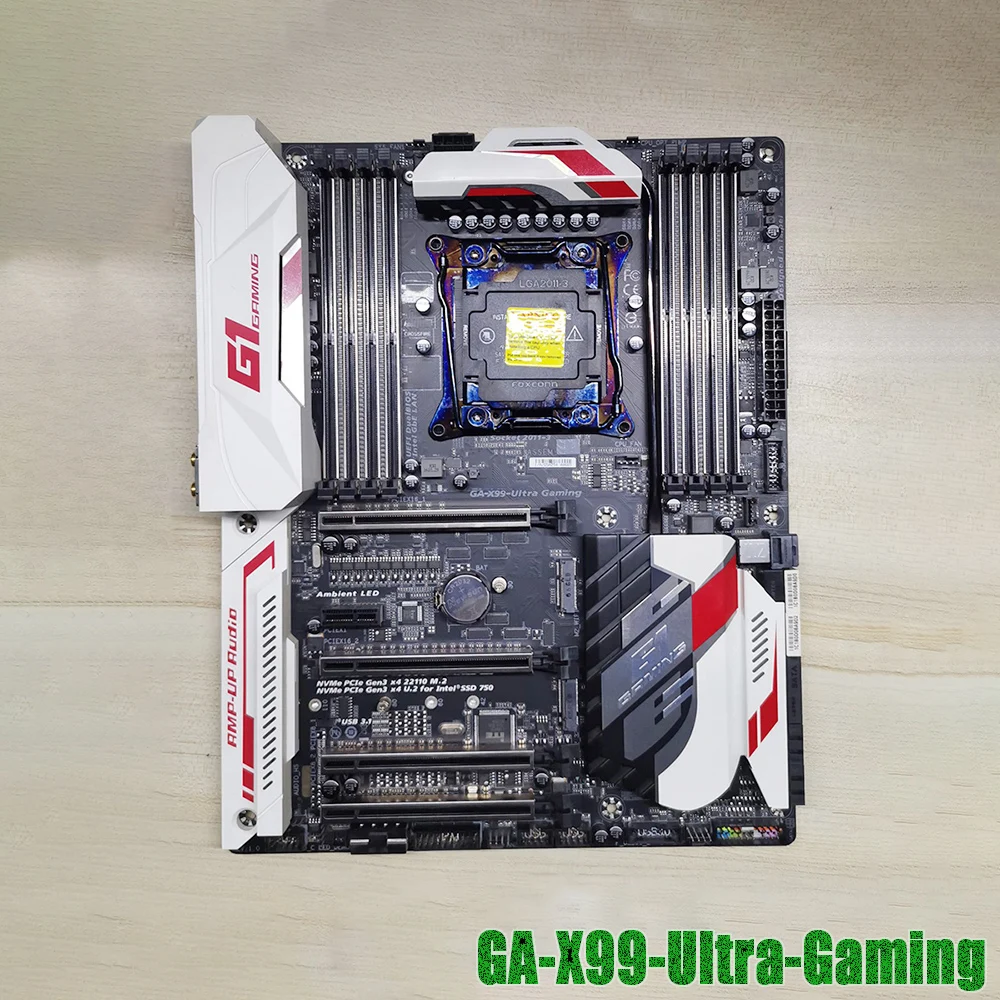 X99 LGA 2011-V3 DDR4 128GB PCI-E 3.0 ATX Desktop Motherboard GA-X99-Ultra-Gaming For Gigabyte
X99 LGA 2011-V3 DDR4 128GB PCI-E 3.0 ATX Desktop Motherboard GA-X99-Ultra-Gaming For Gigabyte