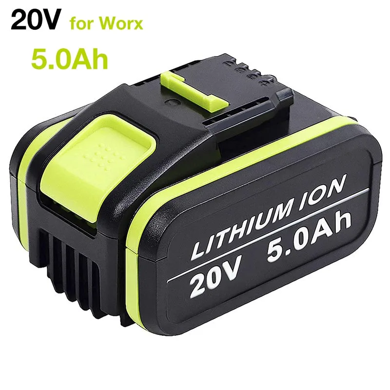 5.0Ah 20V Li Ion Rechargeable Battery for Worx WA3551 WA3553 WA3641 WG629E WG546E WU268 Garden Tools and Power | Электроника