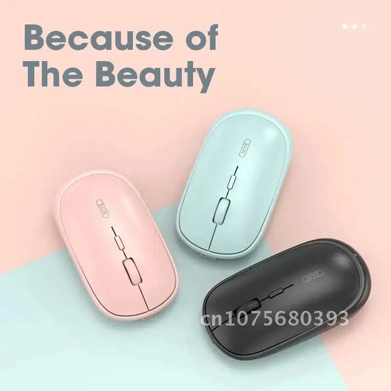 

Pink Wireless Mouse 2.4GHz USB Silent Mute Mice 1600 DPI Adjustable Ergonomic Mouse For Laptop PC Computer Home Office