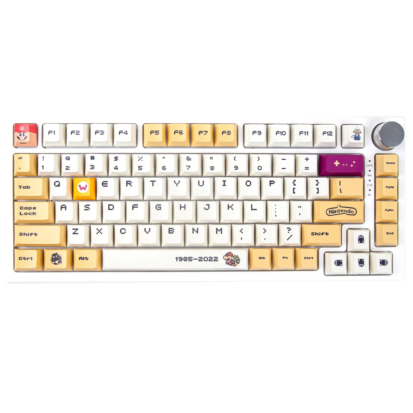 Mario keycap villain pbt original factory high mechanical keyboard 104/108/87/84/64/61/68 keys.
Mario keycap villain pbt original factory high mechanical keyboard 104/108/87/84/64/61/68 keys.