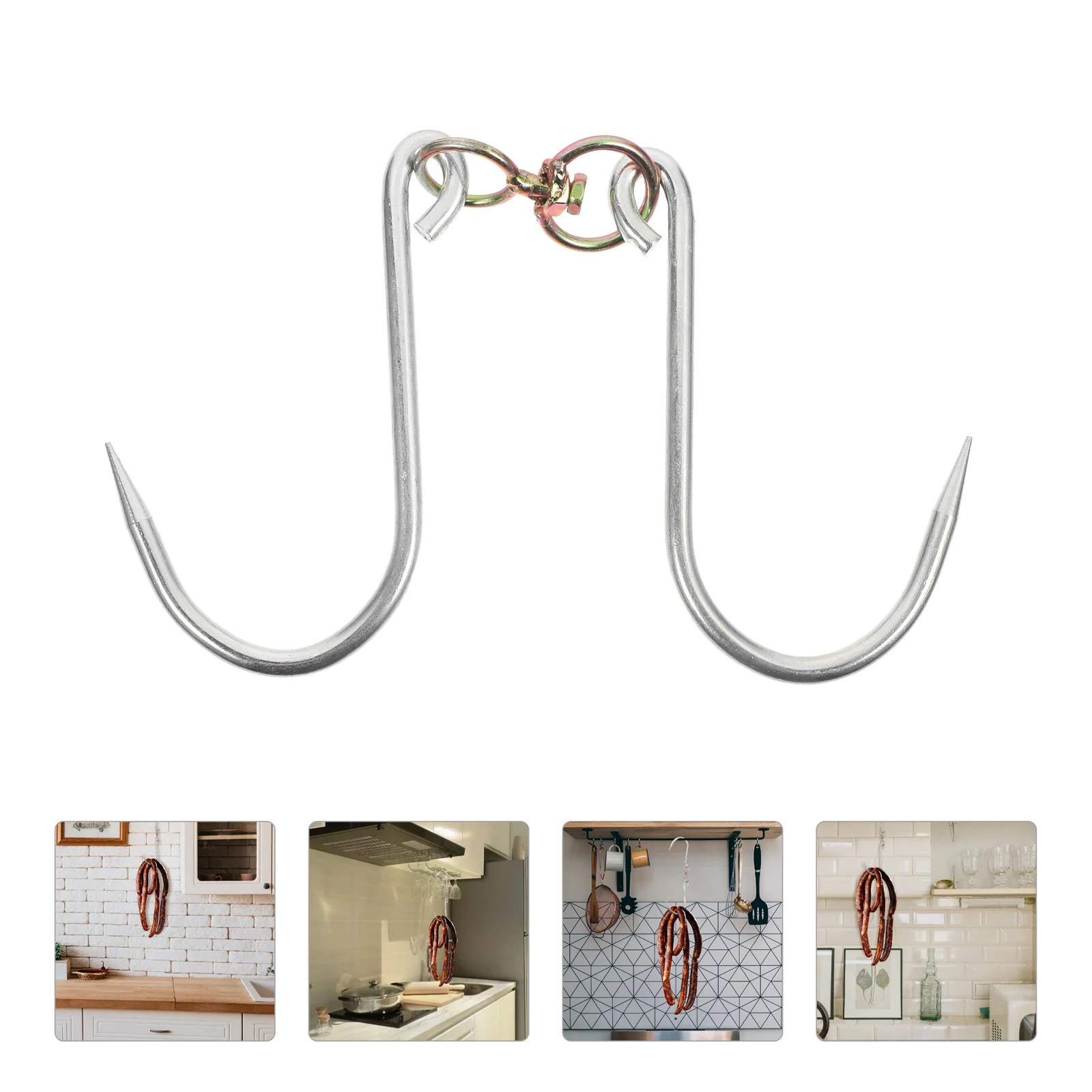 Meat Hook Sausage Simple Shaped Hooks Pancetta Fish Kitchen for Hanging Beef Grill Butcher
Meat Hook Sausage Simple Shaped Hooks Pancetta Fish Kitchen for Hanging Beef Grill Butcher