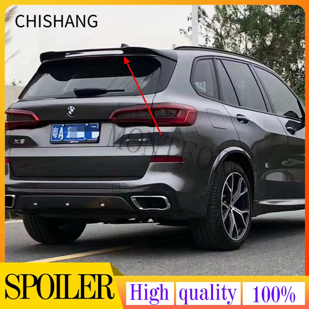

New High Quality ABS Paint Rear Trunk Lip Spoiler Top Wing Fits For BMW X5 G05 2018 2019 2020 2021