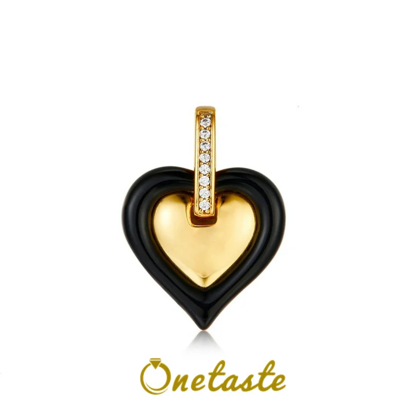 Black Agate S925 Silver 5A Zircon Heart Shaped Pendant For Women Minimalism Chic Necklace Pendants Without Chain 2024 New Gift
Black Agate S925 Silver 5A Zircon Heart Shaped Pendant For Women Minimalism Chic Necklace Pendants Without Chain 2024 New Gift
