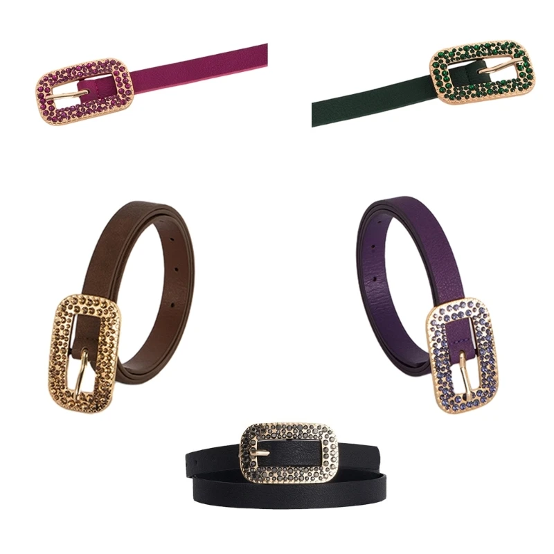 Y166 Shinning Buckle Waist Belt for Street Culture Enthusiasts Adjustable Belt for Cowboy Cowgirl Teens Female
Y166 Shinning Buckle Waist Belt for Street Culture Enthusiasts Adjustable Belt for Cowboy Cowgirl Teens Female