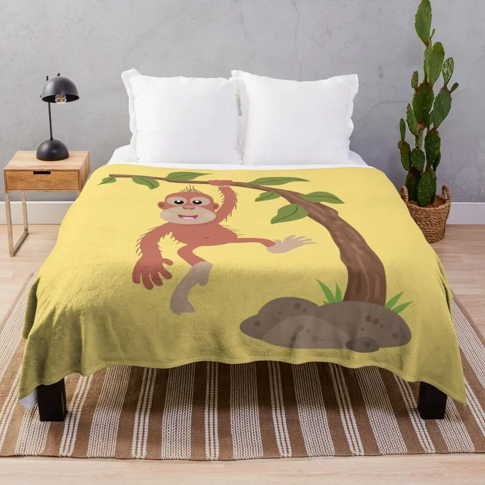 Cute happy baby orangutan cartoon illustration Throw Blanket Luxury Throw Decorative Sofa Blankets
Cute happy baby orangutan cartoon illustration Throw Blanket Luxury Throw Decorative Sofa Blankets