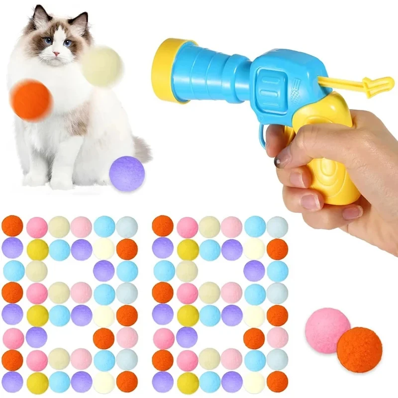 New Cat Toys Interactive Release Pet Training Toys Creative Mini Shooting Gun Game Elastic Plush Ball Toys Pet Supplies
New Cat Toys Interactive Release Pet Training Toys Creative Mini Shooting Gun Game Elastic Plush Ball Toys Pet Supplies
