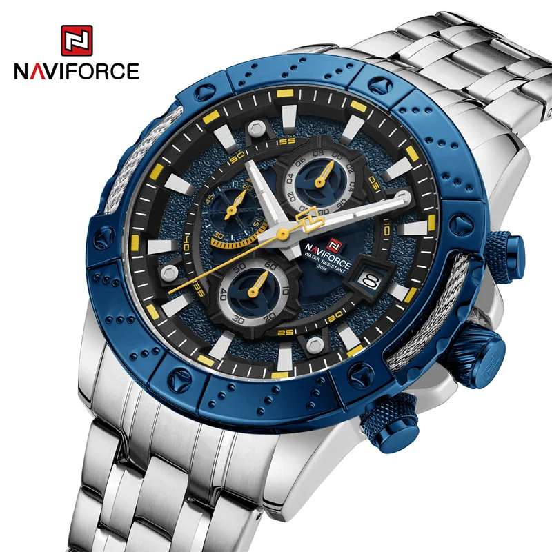 

NAVIFORCE New Wristwatch For Men Fashion Luxury Date Male Quartz Watches Waterproof Chronograph Luminous Clock Relogio Masculino