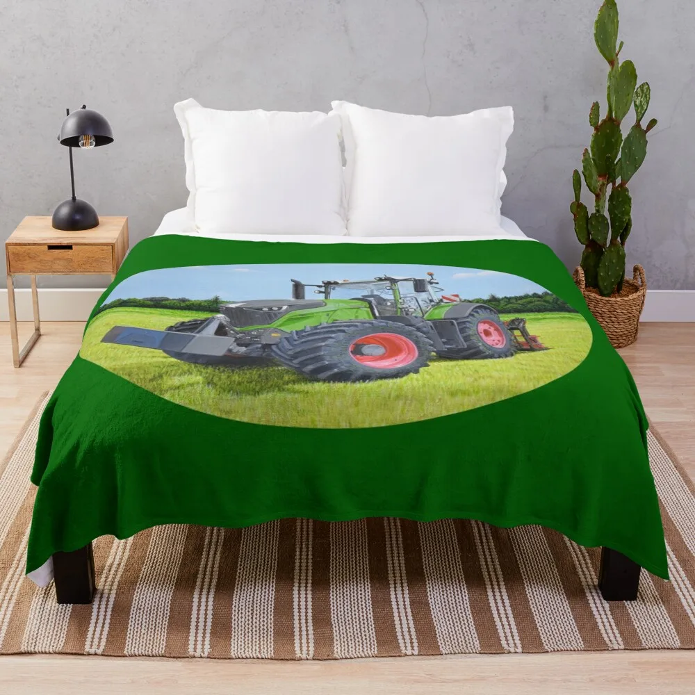 Green Tractor in Field (green background) Throw Blanket For Sofa Summer Blanket Summer Bedding Blankets Multi-Purpose
Green Tractor in Field (green background) Throw Blanket For Sofa Summer Blanket Summer Bedding Blankets Multi-Purpose