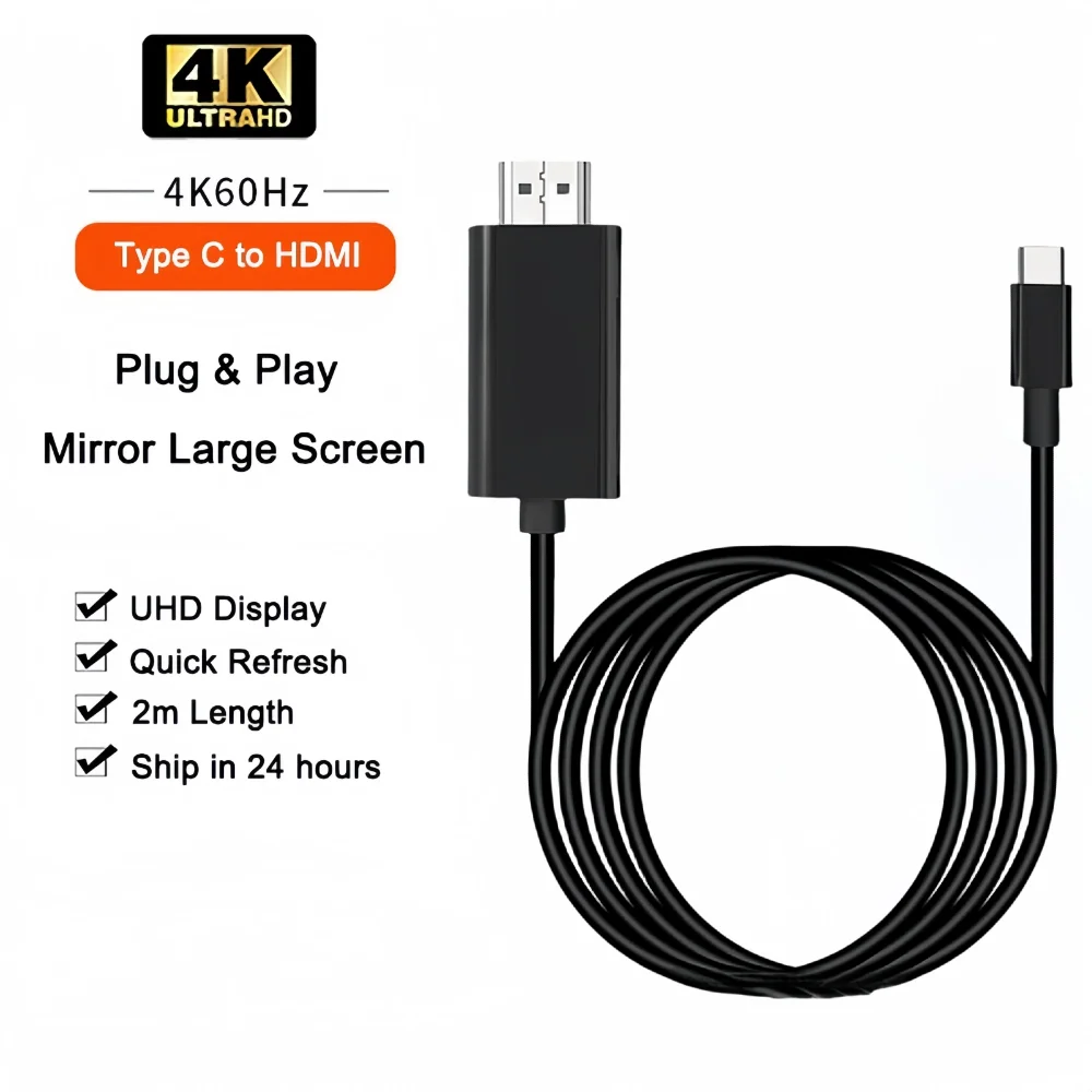 

Переходник с Type C на HDMI USB 3,1 на HDMI-совместимый кабель-адаптер Тип C на HDTV 60 Гц 4K USB C кабель-удлинитель адаптер для монитора MacBook ПК