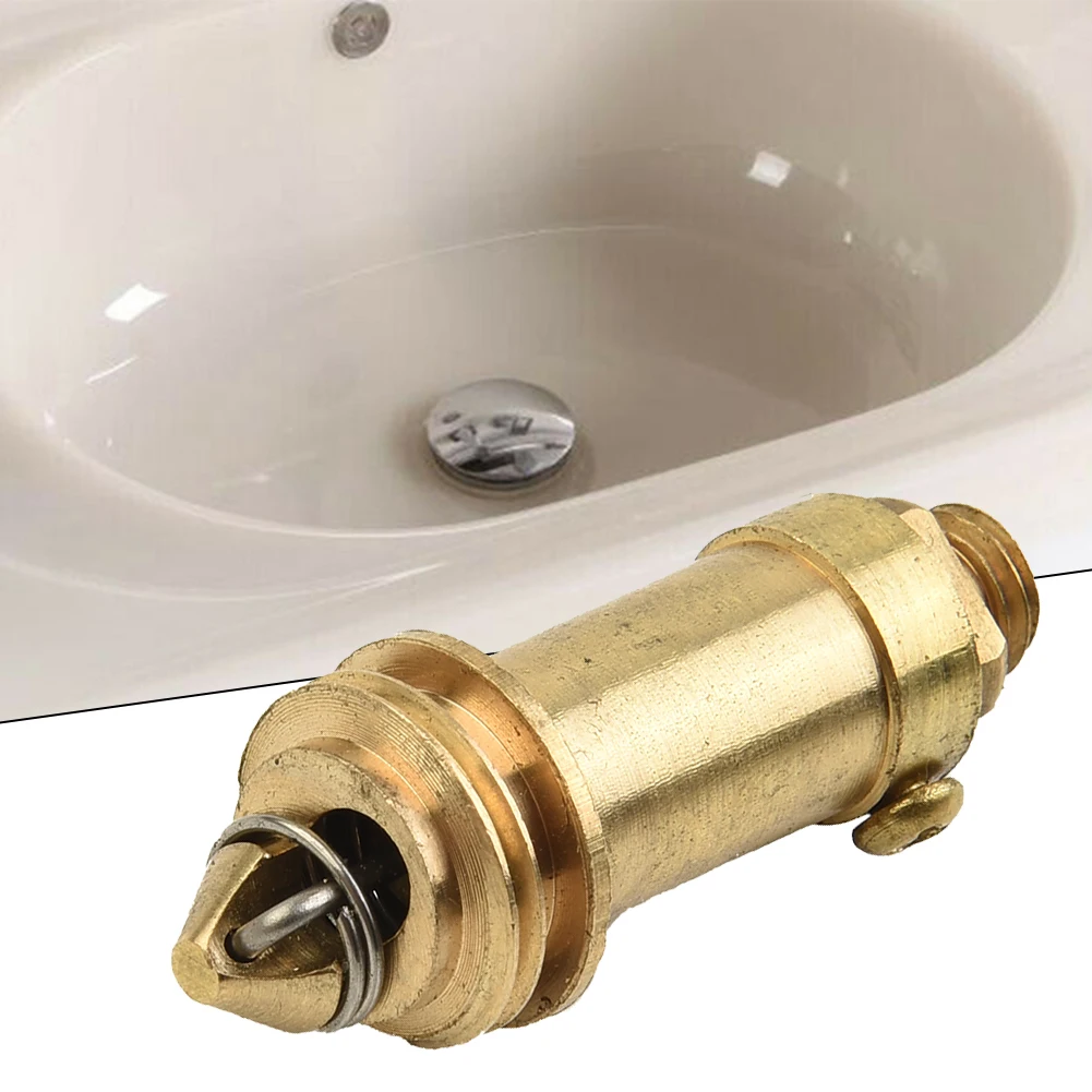 

1/2 Pcs Spring Plug/Bounce Valve Basin Sink Bath Replacement Waste Easy Pop-Up Click Clack Plug Bolt Spring Household Part