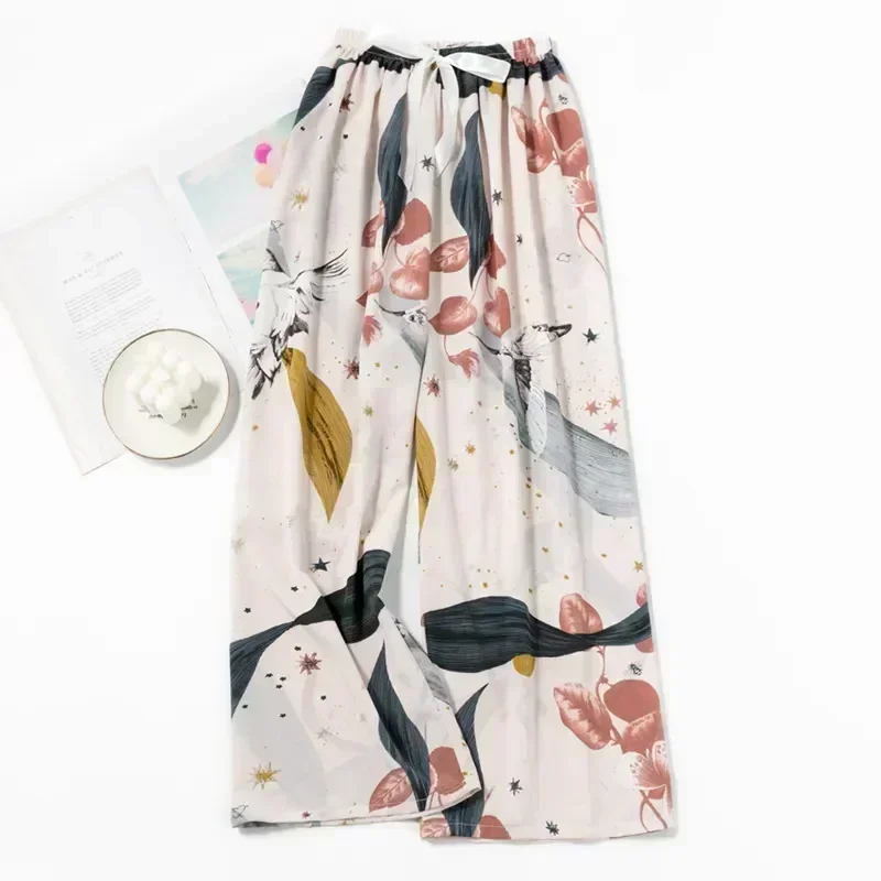 Свободные летние штаны больших размеров, Симпатичные Весенние штаны, удобная одежда, тонкая женская пижама с мультяшным принтом и длинным сном
Свободные летние штаны больших размеров, Симпатичные Весенние штаны, удобная одежда, тонкая женская пижама с мультяшным принтом и длинным сном