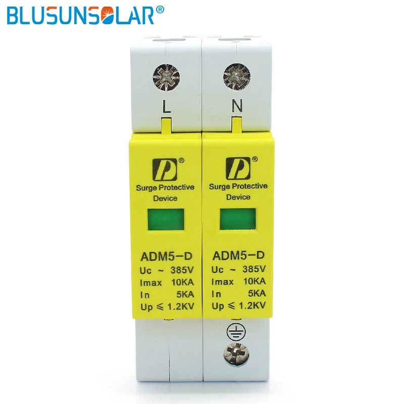 5 Pieces Lot Standard 35mm DIN Rail 2P 5KA 10KA 385V AC Household Low-Voltage Anti-lightning SPD Surge Arrester
5 Pieces Lot Standard 35mm DIN Rail 2P 5KA 10KA 385V AC Household Low-Voltage Anti-lightning SPD Surge Arrester