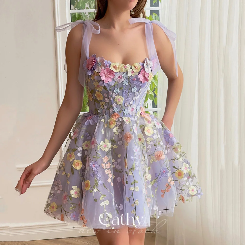 Cathy 3D Flower Party Dress Princess Spaghetti Strap Evening Dresses Sweet A-line Mini Vestidos De Noche Short Prom Dress
Cathy 3D Flower Party Dress Princess Spaghetti Strap Evening Dresses Sweet A-line Mini Vestidos De Noche Short Prom Dress
