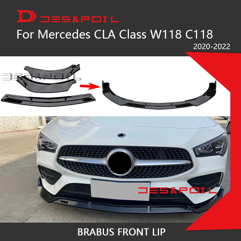 CLA W118 Front Lip For Mercedes Under Diffuser Splitter Spoiler C118 X118 B Style Black Carbon CLA250 CLA200 CLA220 2020-2022
CLA W118 Front Lip For Mercedes Under Diffuser Splitter Spoiler C118 X118 B Style Black Carbon CLA250 CLA200 CLA220 2020-2022