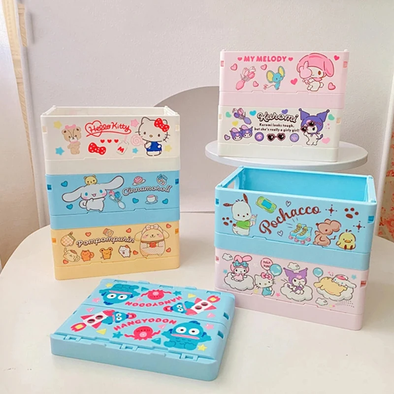 Sanrio Cabinet My Melody Storage Box Hello Kitty Anime Kawaii Desktop Mini Folding Hand Ledger Basket Cartoon Cute Student Gifts
Sanrio Cabinet My Melody Storage Box Hello Kitty Anime Kawaii Desktop Mini Folding Hand Ledger Basket Cartoon Cute Student Gifts
