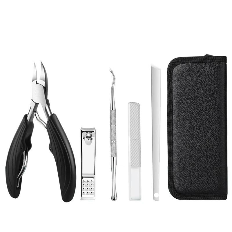 

4PCS Toe Nail Clippers Cutter Ingrown Toenail Tool Thick Nails Dead Skin Dirt Remover Super Sharp Curved Blade Nail Tool