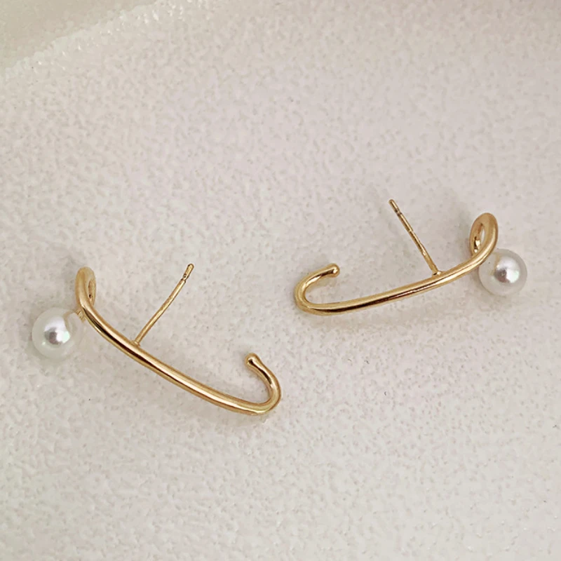 Bilandi-Boucles d'oreilles en métal pour femmes, bijoux modernes, doux, tempérament coréen, tendance cool, accessoires d'oreille, nouvelle tendance, offre spéciale, 2024 3