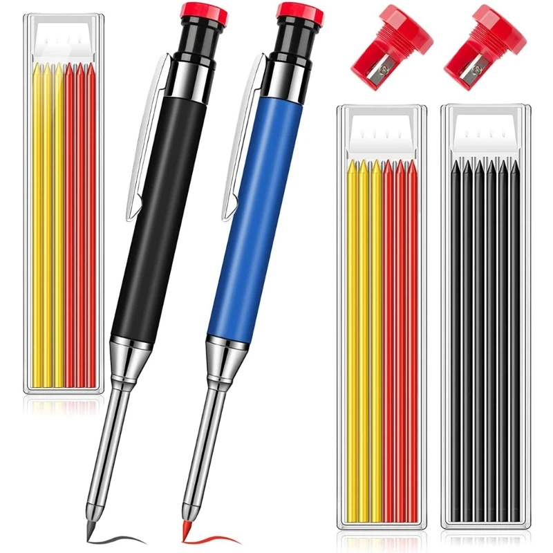 

2pcs Long Nib Marker Pencil Fast Drying Deep Reach Marker Perfect for Deep Holes in Metal Wood Crafts Furniture Decors 85AC