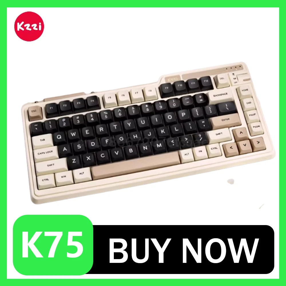 Kzzi K75 Keyboard Lite Three Mode Mechanical Keyboard Bluetooth Wireless Gasket RGB Customize 82key Game Office PC Accessories
Kzzi K75 Keyboard Lite Three Mode Mechanical Keyboard Bluetooth Wireless Gasket RGB Customize 82key Game Office PC Accessories